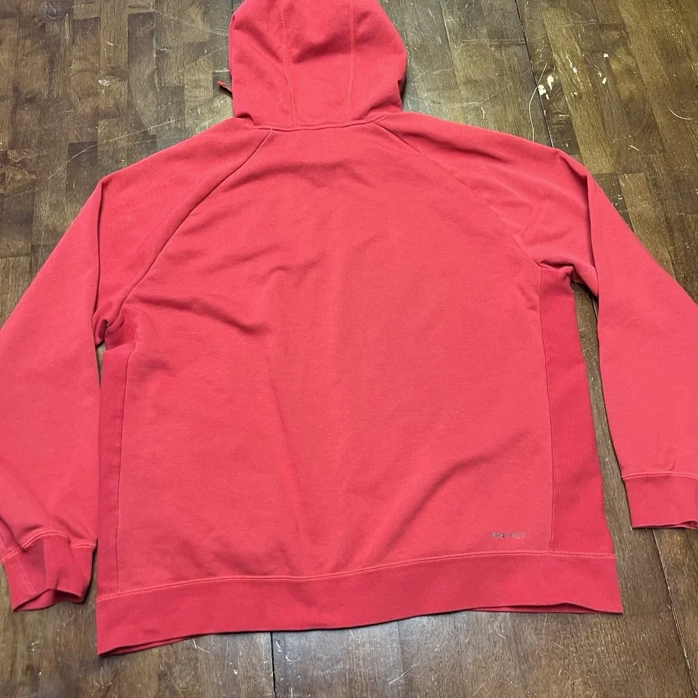Vintage‎ Y2K Nike Air Jordan Center Jumpman Logo Dri Fit Smoked Hoodie Mens XL